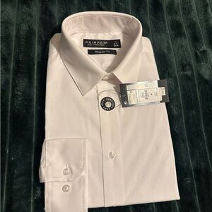 Men’s long sleeve white dress shirt